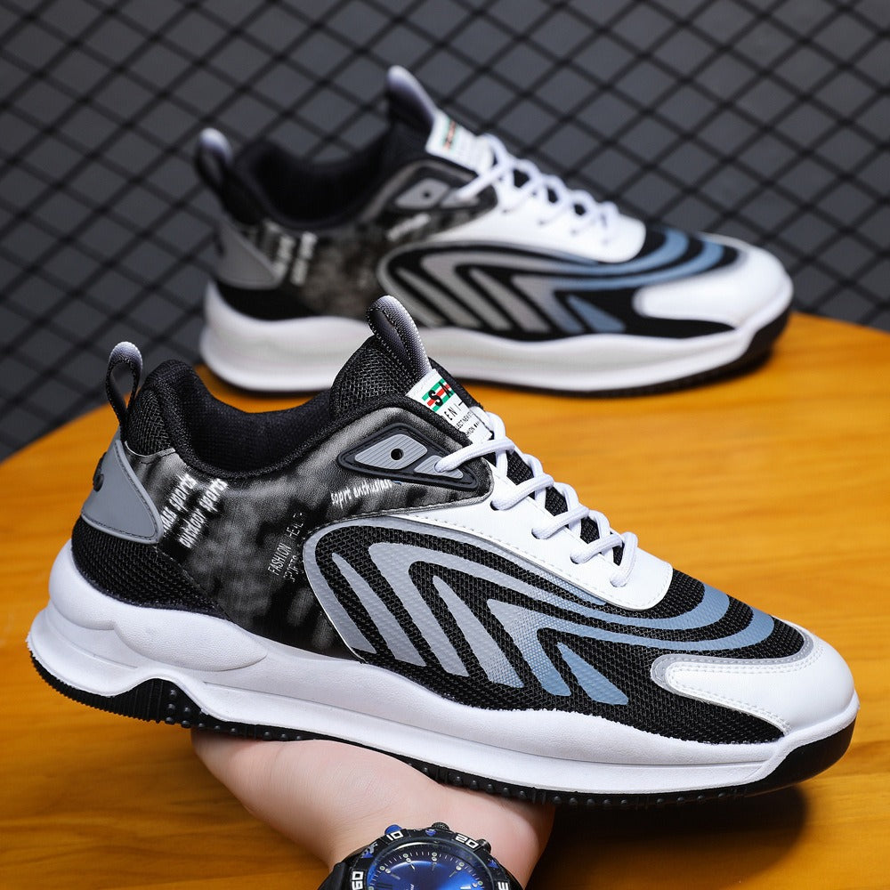 Men's Shoes New Breathable Running Shoes Student Running Casual Shoes Korean Fashion Men's Sports Shoes - Shaners Merchandise