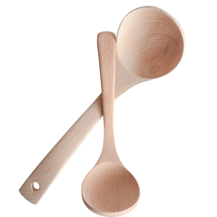 Beech Wood Spoon Home Kitchen Wooden Tableware Kitchenware Spoon