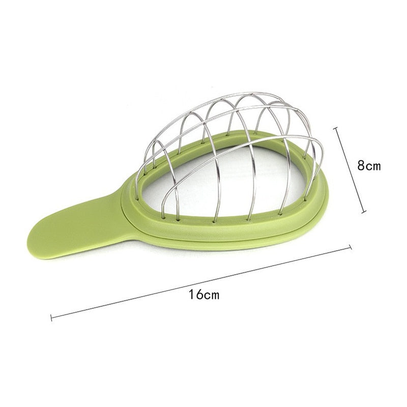 Avocado Slicer Melon Fruits Vegetable Cutter Stainless Steel Kitchen Hand Tool Gadgets Dice Cube