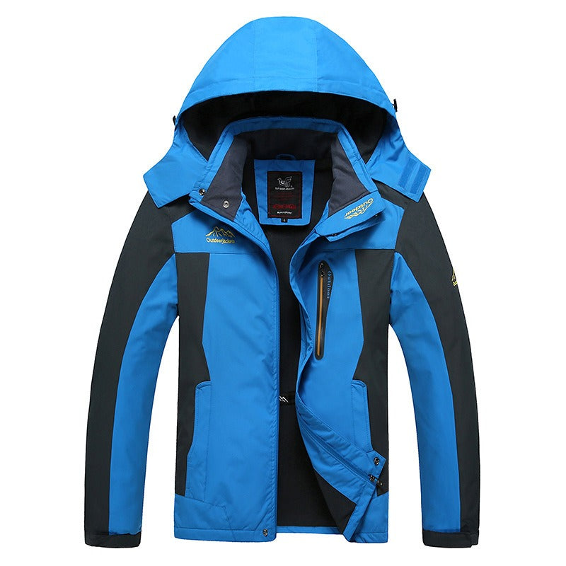 Hot selling autumn and winter oversized men's plush and thick assault jackets for outdoor sports, warmth, and mountaineering