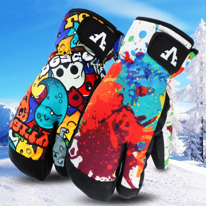 Men Women Kids Winter Warm Snowboarding Ski Gloves Snow Mittens Waterproof Cycling Skiing Snowmobile Handschoemen S M L XL