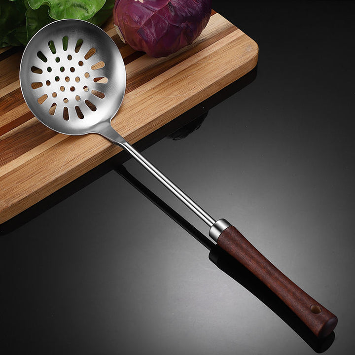 304 Stainless Steel Kitchen Utensil Set with wooden handle New design Kitchen Gadgets Cookware