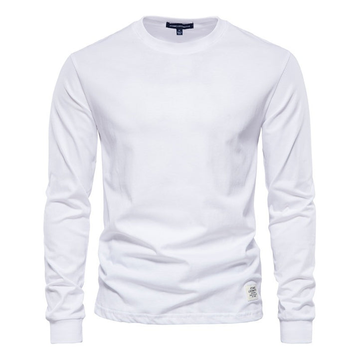 Autumn Fashion Long Sleeve New Men's Solid Long Sleeve Top High Street Inner Cotton T-Shirt - Shaners Merchandise