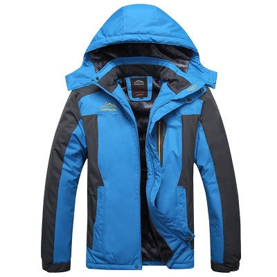 Hot selling autumn and winter oversized men's plush and thick assault jackets for outdoor sports, warmth, and mountaineering