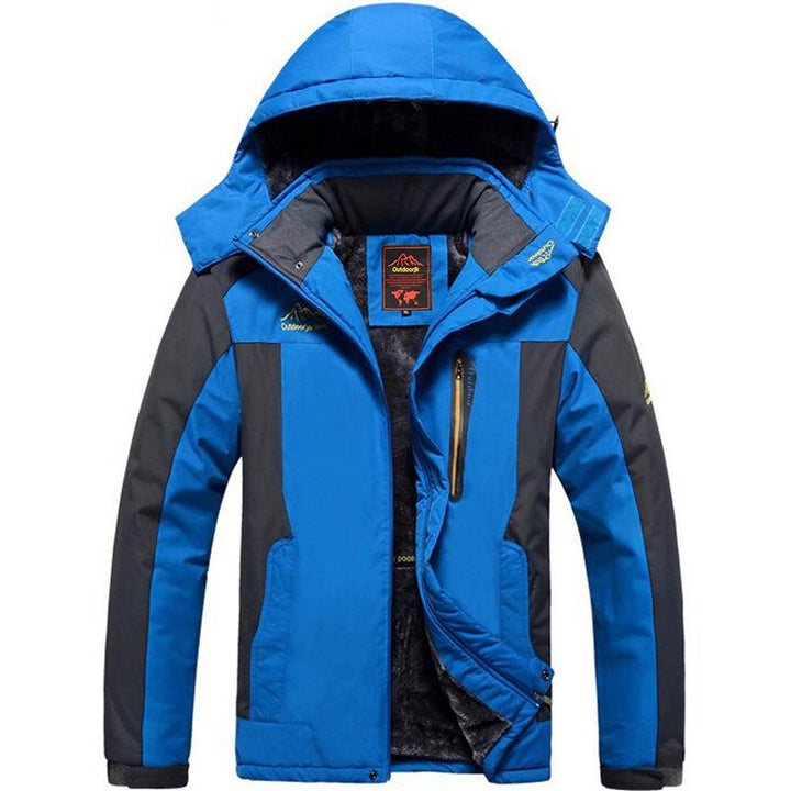 Hot selling autumn and winter oversized men's plush and thick assault jackets for outdoor sports, warmth, and mountaineering