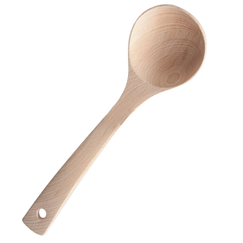 Beech Wood Spoon Home Kitchen Wooden Tableware Kitchenware Spoon