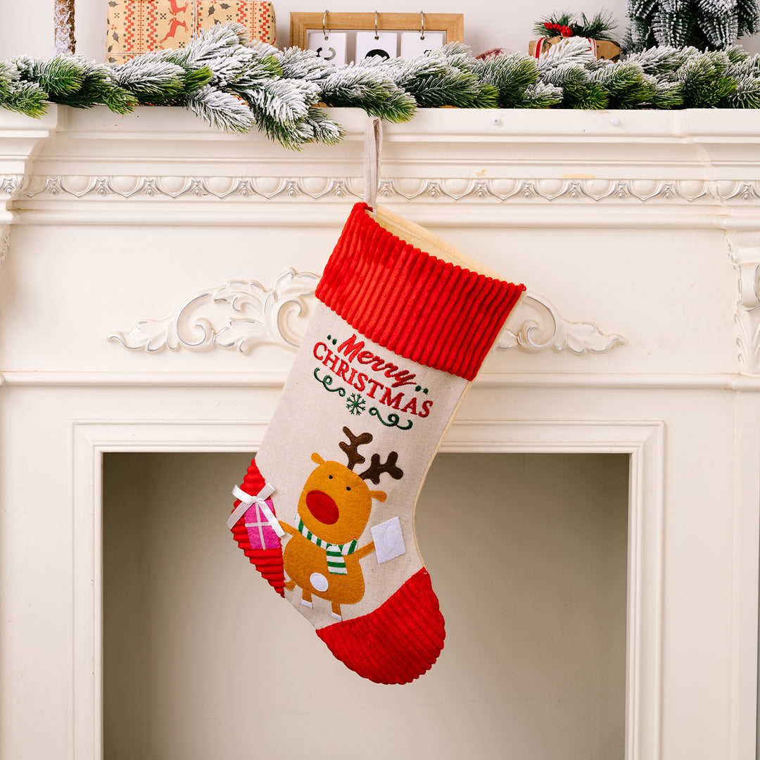 Christmas Decoration Products Cartoon High end Christmas Socks Elk Gift Socks Children's Gift Bags Pendants