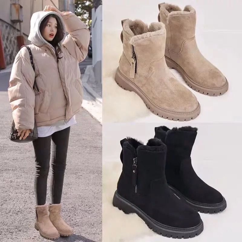 Women's snow boots winter cashmere women's shoes Warm boots cotton shoes women's boots(Theses Boots Do Not Ship To India & Canada)