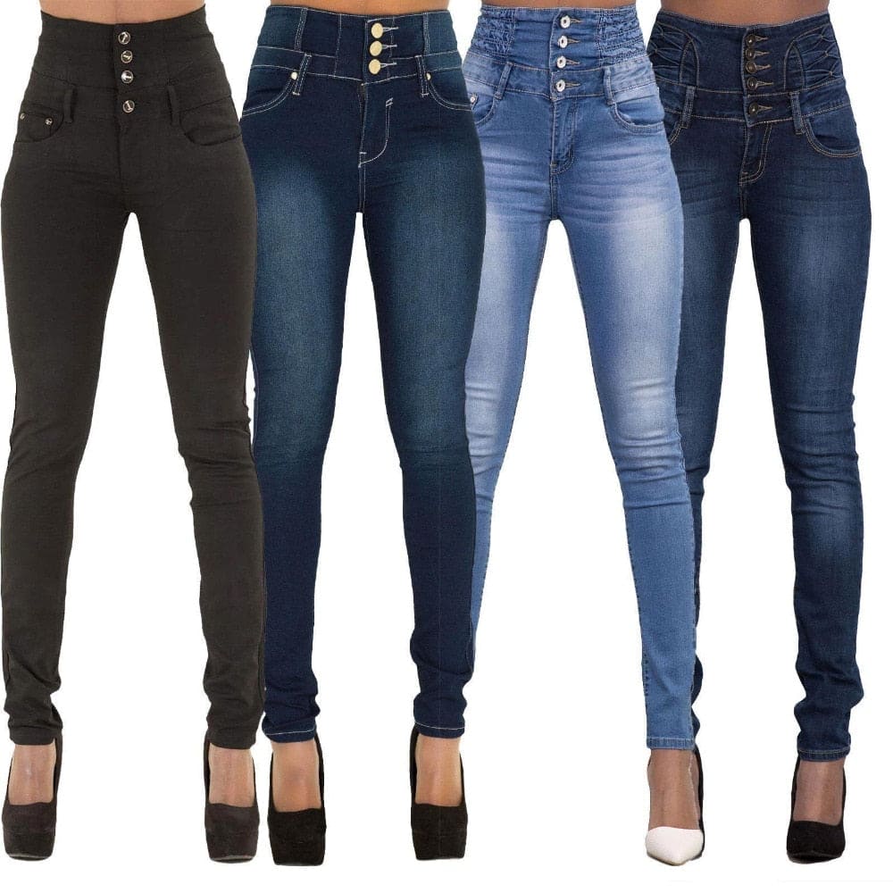 Spring Summer Woman skinny jeans Denim Pencil Pants Top Brand Stretch Jeans High Waist Pants Women High Waist Jeans - Shaners Merchandise