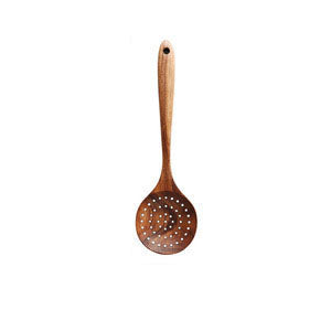 Teak wood solid wood heat-resistant soup spoon, rice spoon, household set cooking shovel spoon