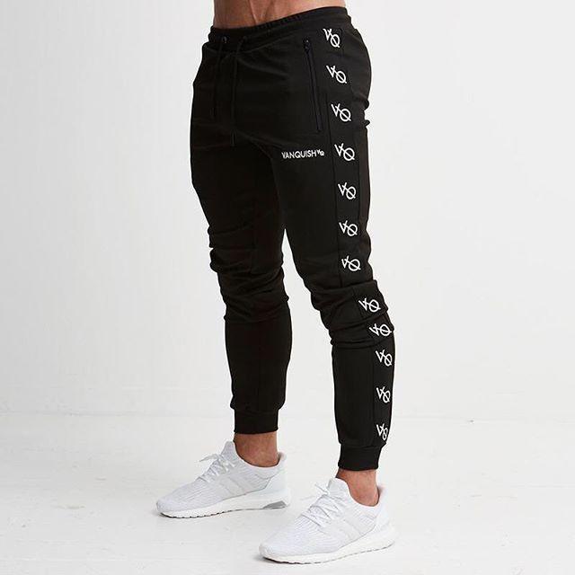 Mens Joggers Casual Pants Fitness Men Sportswear Tracksuit Bottoms Skinny Sweatpants Trousers Black Gyms Jogger Track Pants - Shaners Merchandise