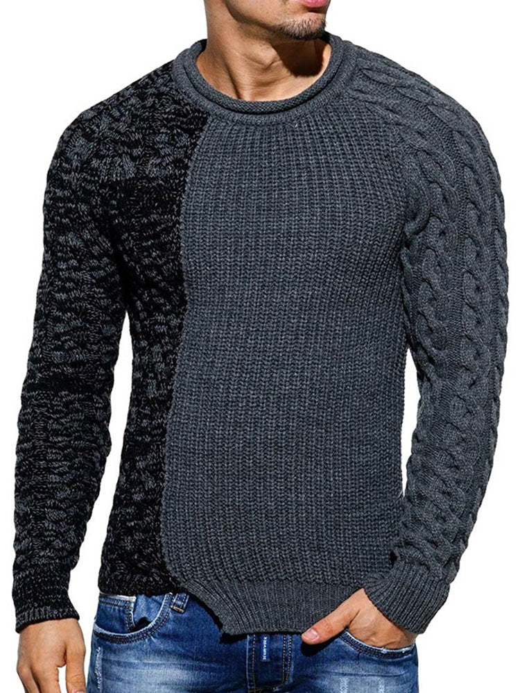 Spliced Raglan Sleeve Pullover Sweater - Shaners Merchandise
