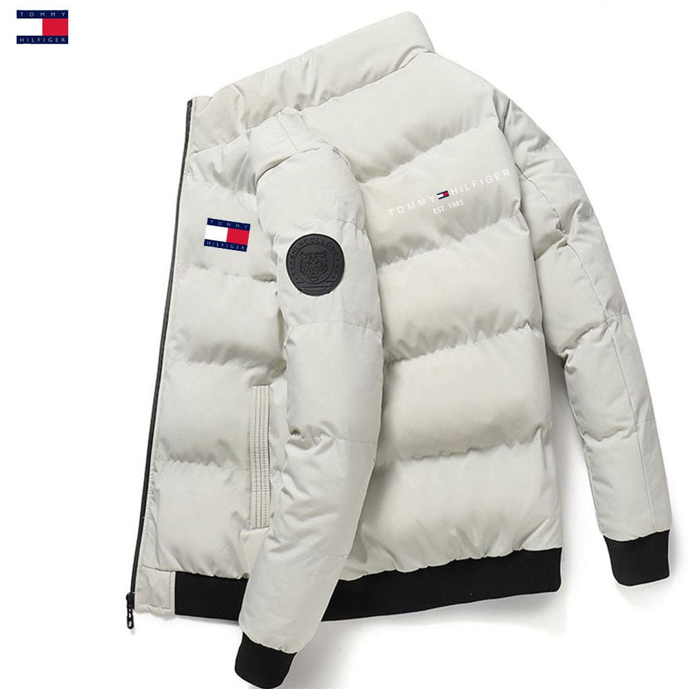 Men's standing collar cotton jacket, winter thick warm cotton jacket, Korean version down jacket, handsome cotton jacket