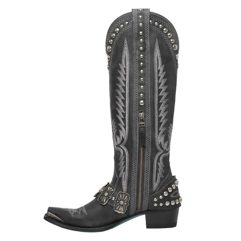 New Western Style Womens Competitive Denim Oversized Boots - Shaners Merchandise