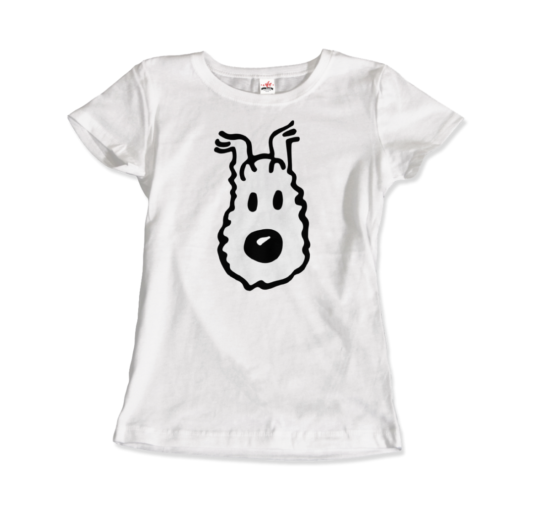 Snowy (Milou), Wire Fox Terrier From Tintin T-Shirt - Shaners Merchandise