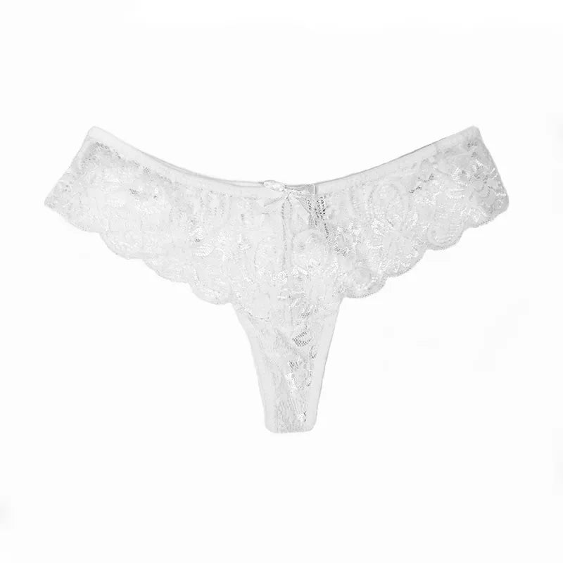 Lace Thong Women Lace Low Waist Panties Sexy Transparent Underwear Ladies - Shaners Merchandise