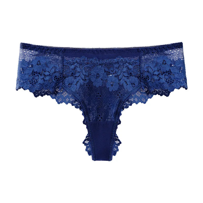 Lace Thong Women Lace Low Waist Panties Sexy Transparent Underwear Ladies - Shaners Merchandise