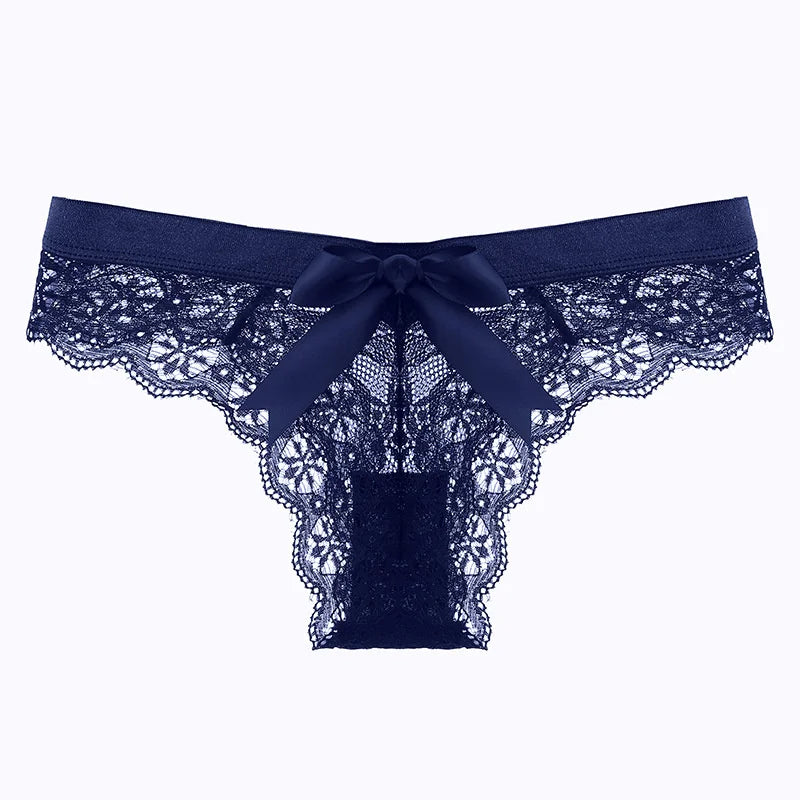 Lace Thong Women Lace Low Waist Panties Sexy Transparent Underwear Ladies - Shaners Merchandise