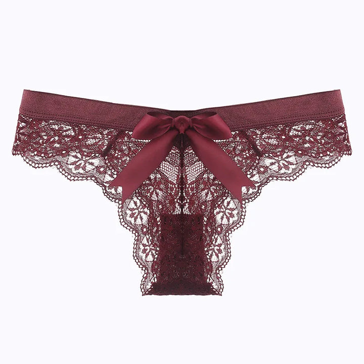 Lace Thong Women Lace Low Waist Panties Sexy Transparent Underwear Ladies - Shaners Merchandise