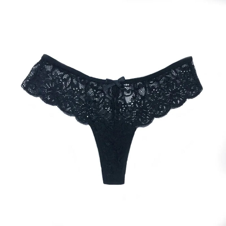 Lace Thong Women Lace Low Waist Panties Sexy Transparent Underwear Ladies - Shaners Merchandise