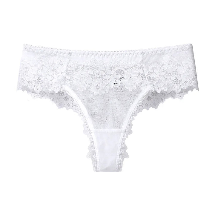 Lace Thong Women Lace Low Waist Panties Sexy Transparent Underwear Ladies - Shaners Merchandise