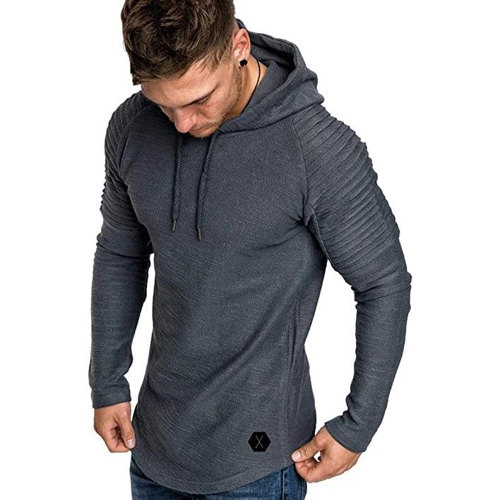 Sidiou Group Solid Cotton Sweatshirt for Men Fashion Pullover Hoodie Sport Wear - Shaners Merchandise