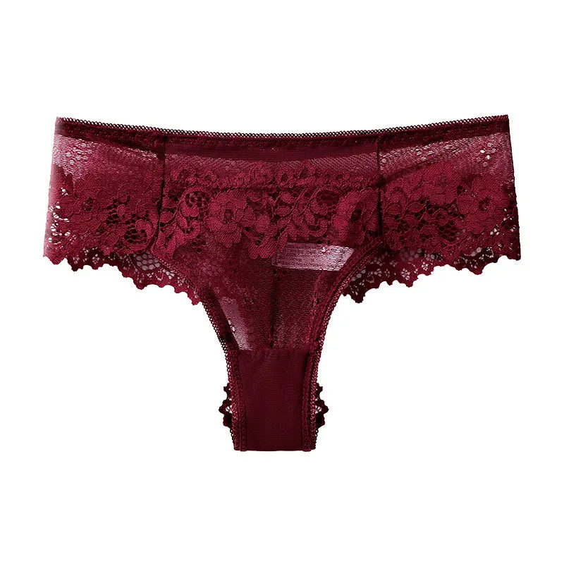 Lace Thong Women Lace Low Waist Panties Sexy Transparent Underwear Ladies - Shaners Merchandise