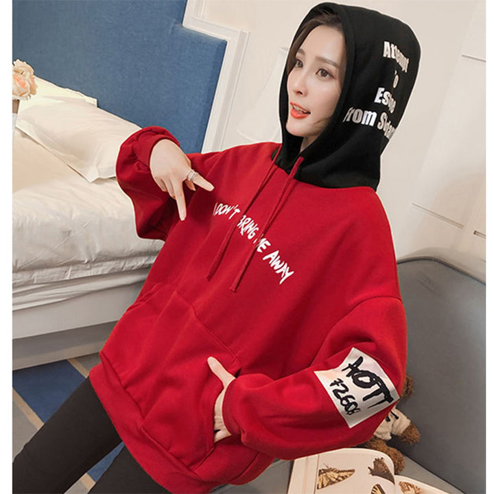 Hoodies Women Fashion Sweatshirts Long Sleeve Hoodies Print Letter Female Tracksuits Sportswear - Shaners Merchandise