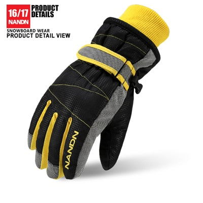 NANDN Ski Gloves Snowboard Gloves Snowmobile Motorcycle Riding Winter Gloves Windproof Waterproof Unisex Snow Gloves