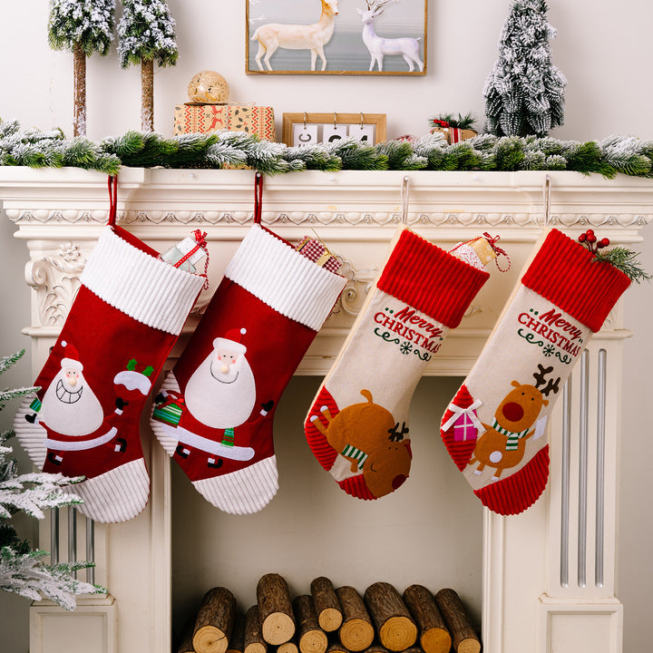 Christmas Decoration Products Cartoon High end Christmas Socks Elk Gift Socks Children's Gift Bags Pendants