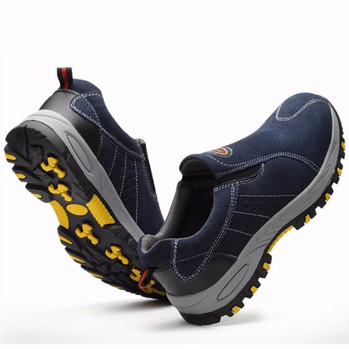 Steel Toe Safety Work Shoes Men 2018 Fashion Summer Breathable Slip On Casual Boots Mens Labor Insurance Puncture Proof Shoe - Shaners Merchandise