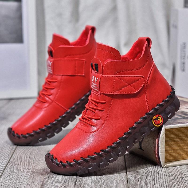 Autumn and winter new large size women's casual boots fashion all simple and generous - Shaners Merchandise