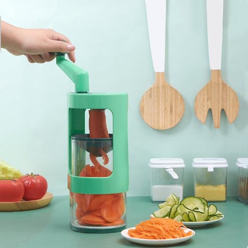 Multifunctional Manual Vegetable Grating Slicer Rotary Grater