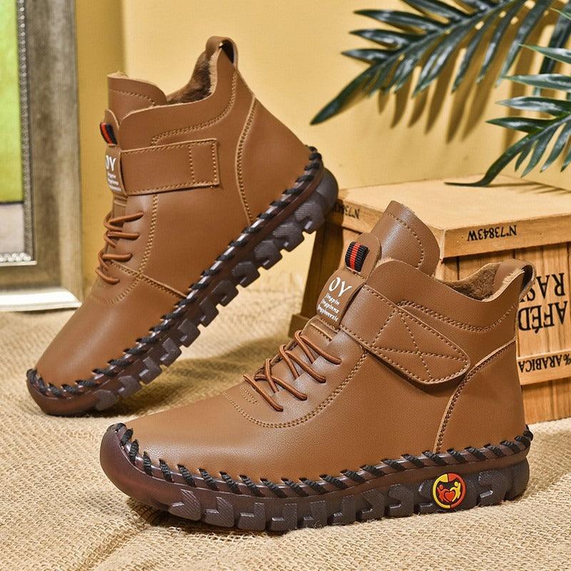 Autumn and winter new large size women's casual boots fashion all simple and generous - Shaners Merchandise