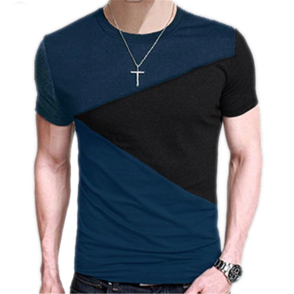 M-3XL Mens T Shirt Short Sleeve Crew Neck T-shirt Slim Fit Casual Tshirt - Shaners Merchandise