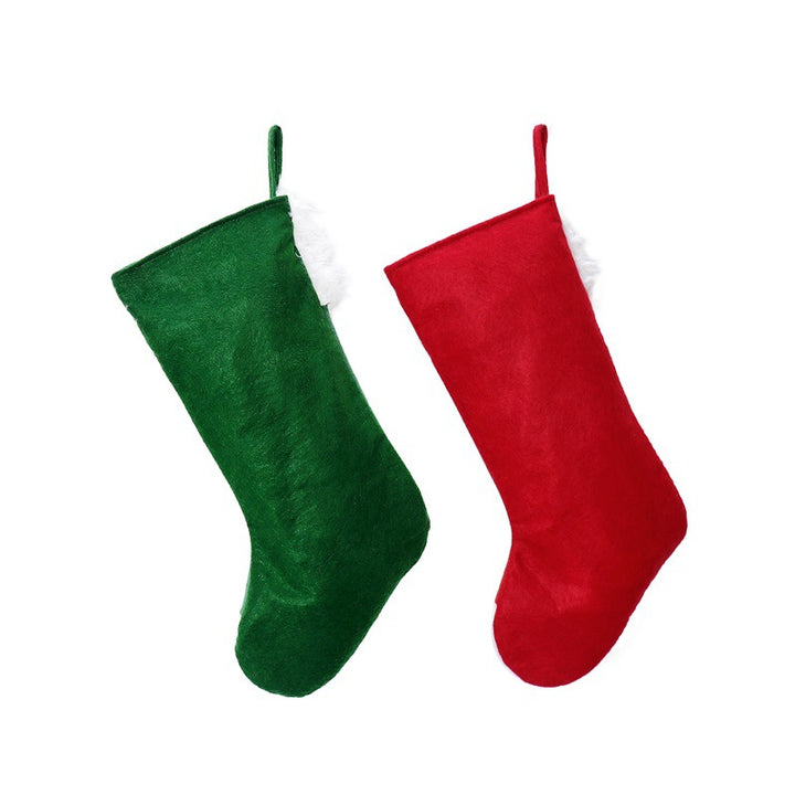 Christmas decorations Christmas pendants Christmas socks Santa Claus snowman velvet socks Christmas socks gift bags