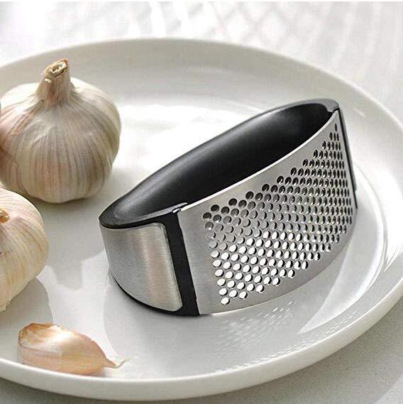 Garlic Press Stainless Steel Garlic chopper Crusher Kitchen Vegetable Garlic Squeezer Masher long handle Mincer Kitchen Gadget