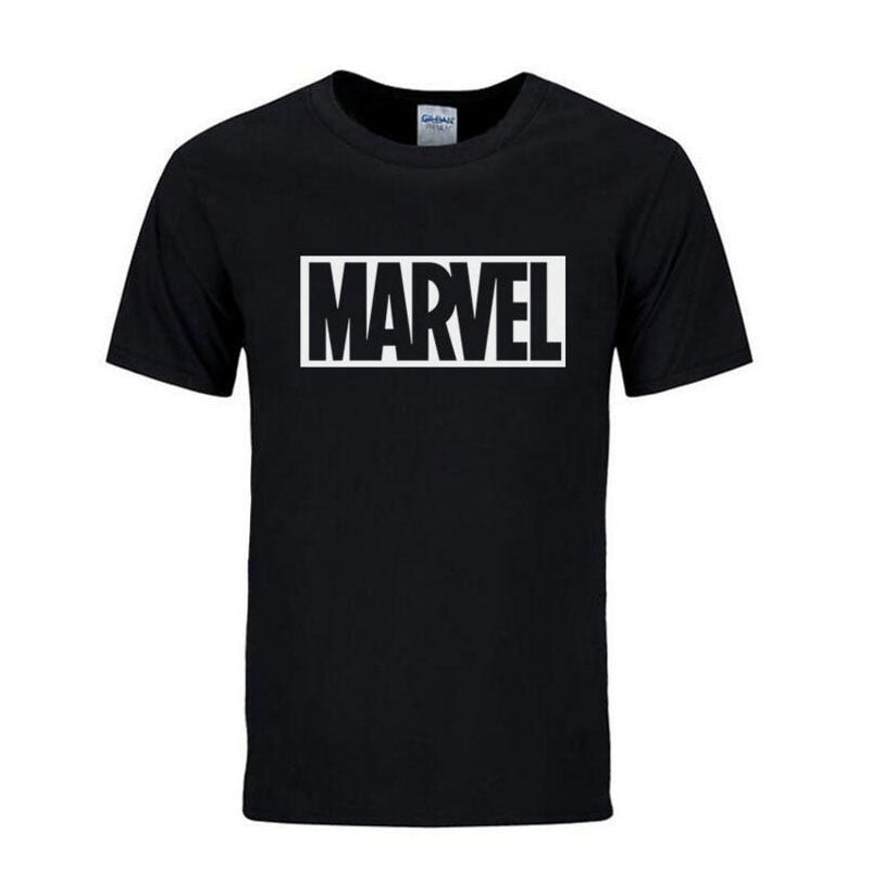 Marvel Printed T Shirt Men's Tops Tees Top Quality Cotton Casual Men Tshirt Marvel T-Shirts Man - Shaners Merchandise