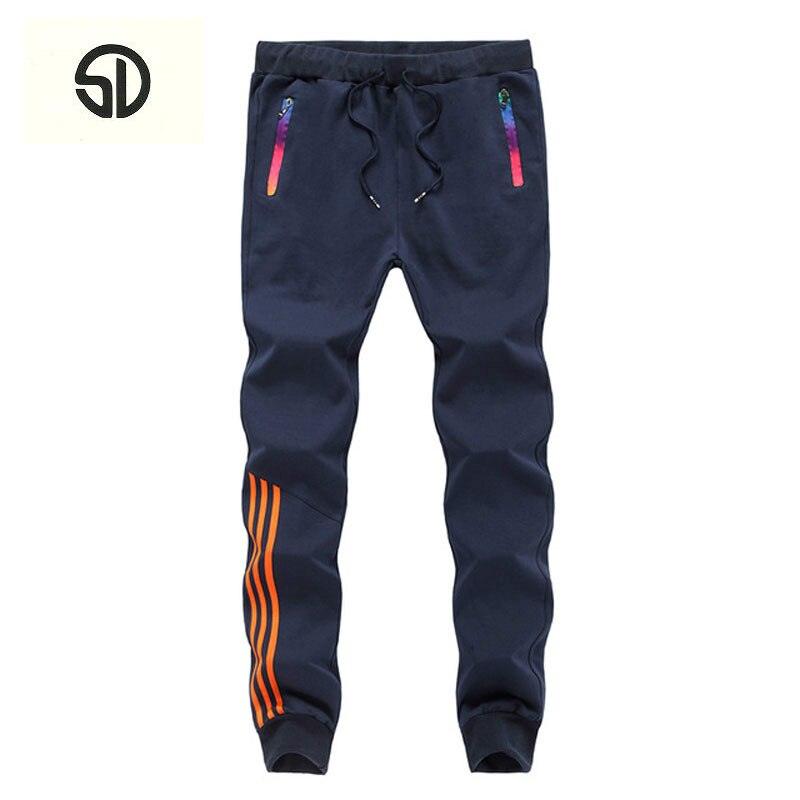 Tracksuit Bottoms Mens Casual Pants Cotton Sweatpants Mens Joggers Striped Pants Gyms Clothing Plus - Shaners Merchandise