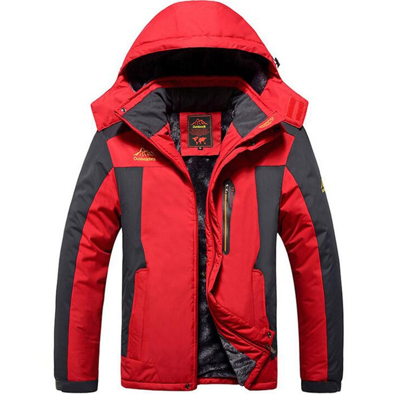 Hot selling autumn and winter oversized men's plush and thick assault jackets for outdoor sports, warmth, and mountaineering