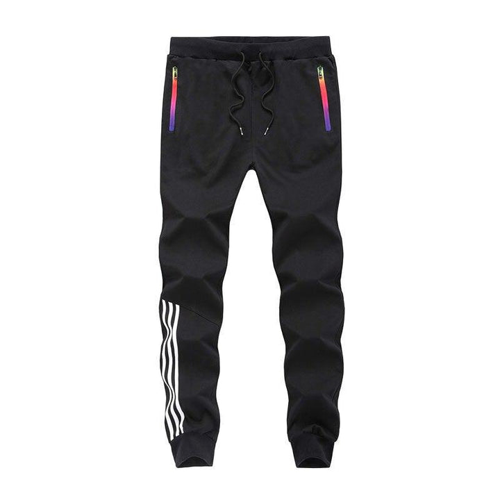 Tracksuit Bottoms Mens Casual Pants Cotton Sweatpants Mens Joggers Striped Pants Gyms Clothing Plus - Shaners Merchandise