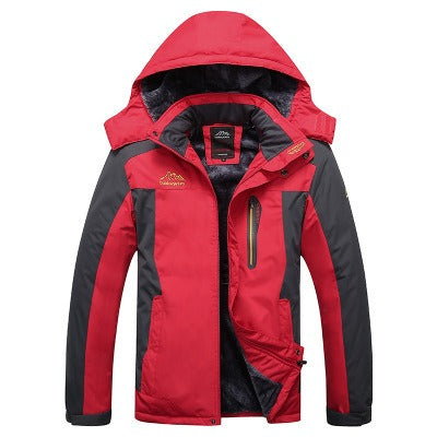 Hot selling autumn and winter oversized men's plush and thick assault jackets for outdoor sports, warmth, and mountaineering