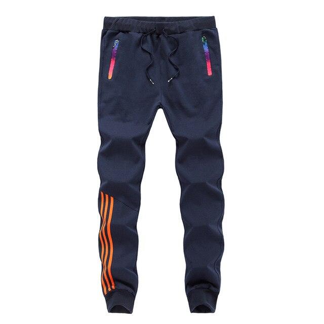 Tracksuit Bottoms Mens Casual Pants Cotton Sweatpants Mens Joggers Striped Pants Gyms Clothing Plus - Shaners Merchandise