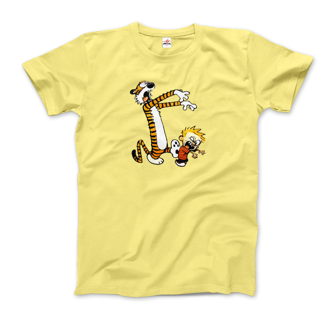 Calvin and Hobbes Playing Zombies T-Shirt - Shaners Merchandise