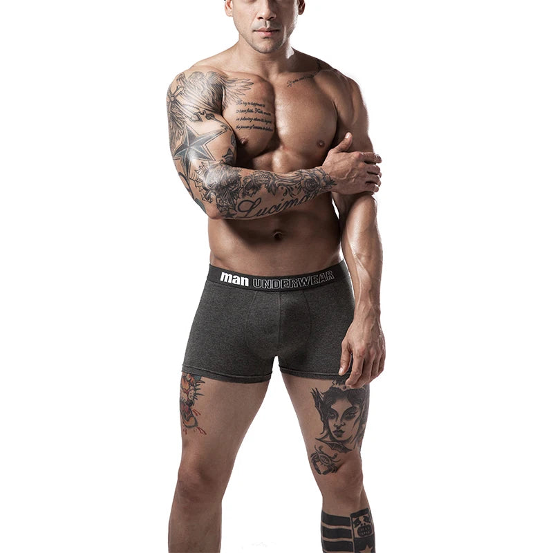 Boxer Mens Underwear Men Cotton Underpants Male Pure Men Panties Shorts - Shaners Merchandise