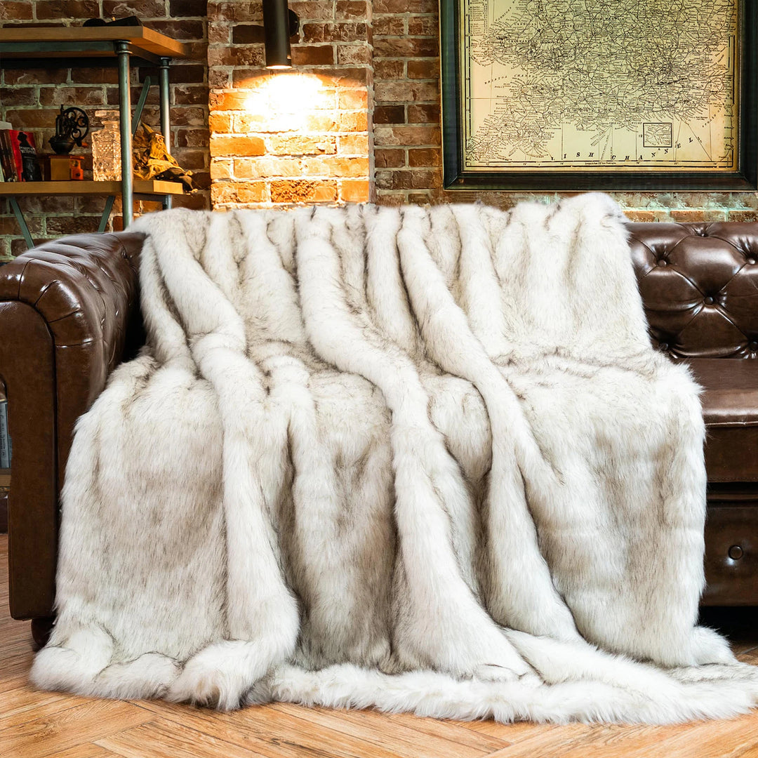 Battilo Faux Fur Blanket for Bed Luxury Decor Blanke Super Soft Fuzzy Faux Fox - Shaners Merchandise