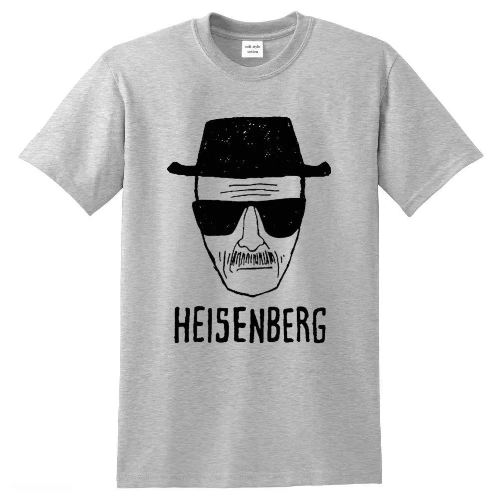 Cool Men T-Shirt Breaking Bad Clothes Top Quality 100% Cotton Loose Heisenberg - Shaners Merchandise