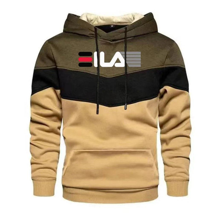 Men's Trending Brand Printed Splicing Hoodies Male Spring Sweatshirts Casual - Shaners Merchandise