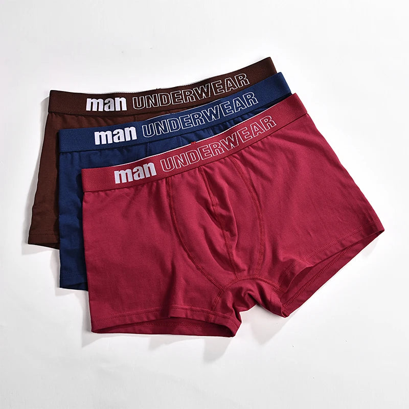 Boxer Mens Underwear Men Cotton Underpants Male Pure Men Panties Shorts - Shaners Merchandise