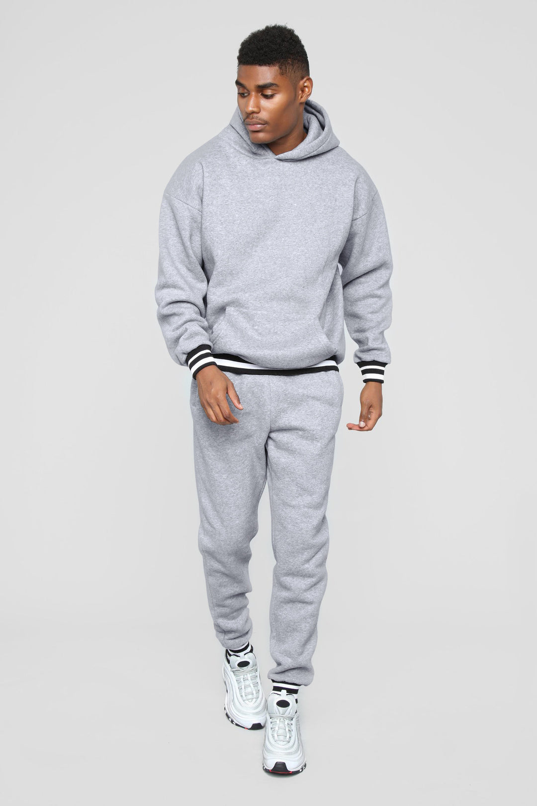 Custom Pullover High Set Blank Jogging Suits Men Sweatsuit With Pocket - Shaners Merchandise